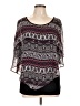 AB Studio 100% Polyester Burgundy Poncho Size L - photo 1