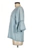 Only 100% Lyocell Blue 3/4 Sleeve Blouse Size EU 38 / US 8 - photo 5