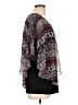 AB Studio 100% Polyester Burgundy Poncho Size L - photo 4