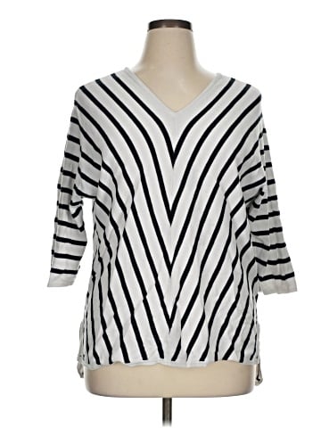 Chico's 3/4 Sleeve T-Shirt (view 1)