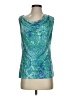 George Teal Sleeveless Blouse Size S - photo 1