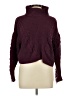No Comment 100% Polyester Burgundy Turtleneck Sweater Size L - photo 1