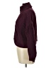 No Comment 100% Polyester Burgundy Turtleneck Sweater Size L - photo 5