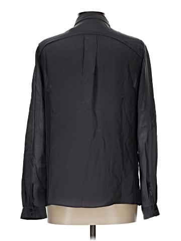Poetry Long Sleeve Silk Top (view 2)