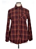 Adora 100% Polyester Plaid Burgundy Long Sleeve Blouse Size 16 (estimated) - photo 1