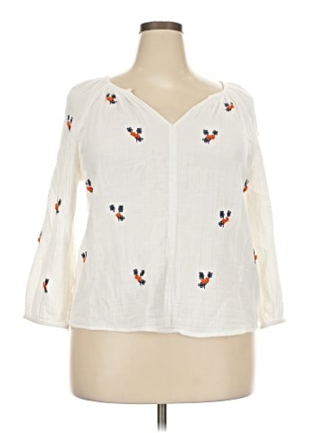 Velvet by Graham & Spencer 3/4 Sleeve Blouse (view 1)
