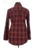 Adora 100% Polyester Plaid Burgundy Long Sleeve Blouse Size 16 (estimated) - photo 2