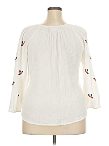 Velvet by Graham & Spencer 3/4 Sleeve Blouse (view 2)