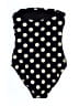 J.Crew Polka Dots Gold One Piece Swimsuit Size 2 - photo 2