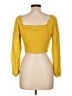 Japna 100% Rayon Yellow 3/4 Sleeve Blouse Size L - photo 2