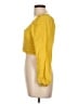 Japna 100% Rayon Yellow 3/4 Sleeve Blouse Size L - photo 5