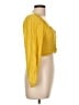 Japna 100% Rayon Yellow 3/4 Sleeve Blouse Size L - photo 4