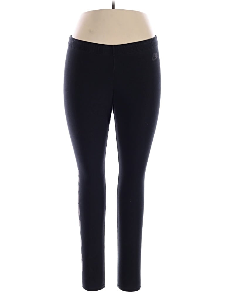 Pre-owned Nike Active Pants In Black