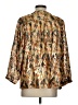 BA&SH Metallic Gold 3/4 Sleeve Blouse Size 2 - photo 2