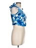 Zara Blue Sleeveless Blouse Size L - photo 4