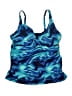 Lands' End Print Blue Swimsuit Top Size 14 - photo 1