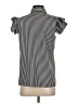 T Tahari 100% Polyester Stripes Black Short Sleeve Blouse Size 2 - photo 2