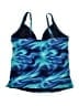 Lands' End Print Blue Swimsuit Top Size 14 - photo 2