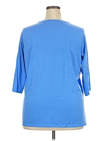 Lands' End 3/4 Sleeve T-Shirt (view 2)
