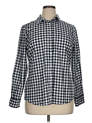 J.Crew Factory Store Long Sleeve Button-Down Shirt (view 1)