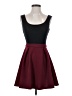 B. Darlin Color Block Burgundy Cocktail Dress Size 5 - 6 - photo 1