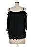 Iz Byer 100% Polyester Black Sleeveless Blouse Size M (estimated) - photo 2