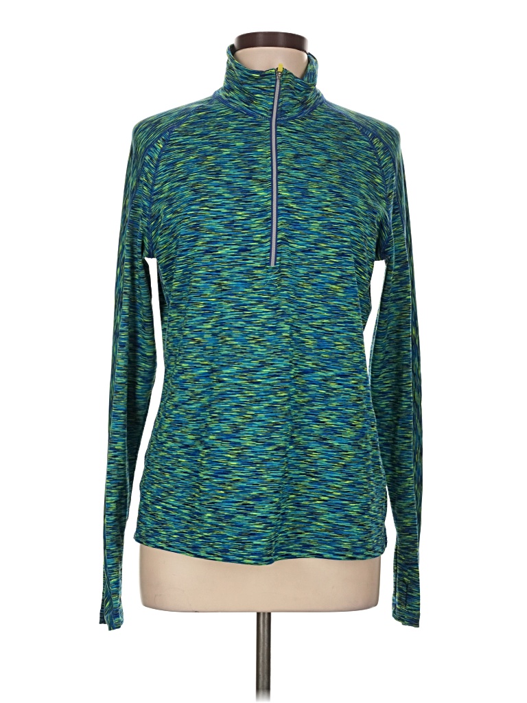 Pre-owned Athleta Long Sleeve T-shirt In Teal