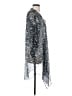 LC Lauren Conrad 100% Polyester Silver Kimono Size S (estimated) - photo 4