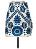 Unbranded 100% Polyester Print Blue Casual Skirt Size S - photo 1