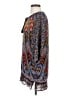 Feathers Blue 3/4 Sleeve Blouse Size S - photo 5