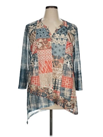 MULTIPLES 3/4 Sleeve Blouse (view 1)