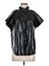 Sundays 100% Polyurethane Black Short Sleeve Blouse Size Med (2) - photo 1
