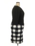 Sucrefas 100% Polyester Houndstooth Black Casual Dress Size 3X - photo 4