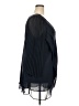 Hot In Hollywood 100% Polyester Black Blue Long Sleeve Blouse Size 2X - photo 4