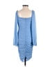 Unbranded Solid Blue Cocktail Dress Size XS (estimated) - photo 2
