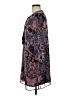 Lavender Brown 100% Silk Paisley Blue Casual Dress Size M - photo 5