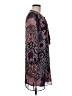 Lavender Brown 100% Silk Paisley Blue Casual Dress Size M - photo 4