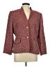 Doncaster Collection Tweed Red Burgundy Silk Blazer Size 12 - photo 1