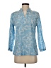 J. McLaughlin Blue Long Sleeve Polo Size 4 - photo 1