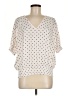Summersalt Polka Dots Ivory Short Sleeve Blouse Size M - photo 1