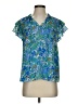 J by Joie 100% Polyester Blue Short Sleeve Blouse Size S - photo 1