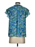J by Joie 100% Polyester Blue Short Sleeve Blouse Size S - photo 2