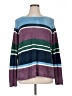 Carolyn Taylor 100% Acrylic Stripes Purple Pullover Sweater Size 1X - photo 1