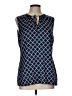 Brooks Brothers 346 100% Polyester Blue Sleeveless Blouse Size 10 - photo 1