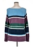 Carolyn Taylor 100% Acrylic Stripes Purple Pullover Sweater Size 1X - photo 2