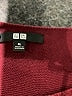 Uniqlo 100% Cotton Burgundy Pullover Sweater Size XL - photo 7