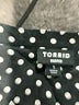 Torrid Polka Dots Black 3/4 Sleeve Blouse Size 1X Plus (1) - photo 7
