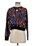 Adidas 100% Cotton Animal Print Black Pullover Sweater Size S - photo 1