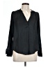 Unbranded 100% Polyester Black Long Sleeve Blouse Size L (estimated) - photo 1