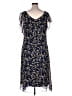 Mary McFadden 100% Polyester Print Blue Casual Dress Size 18 - photo 2